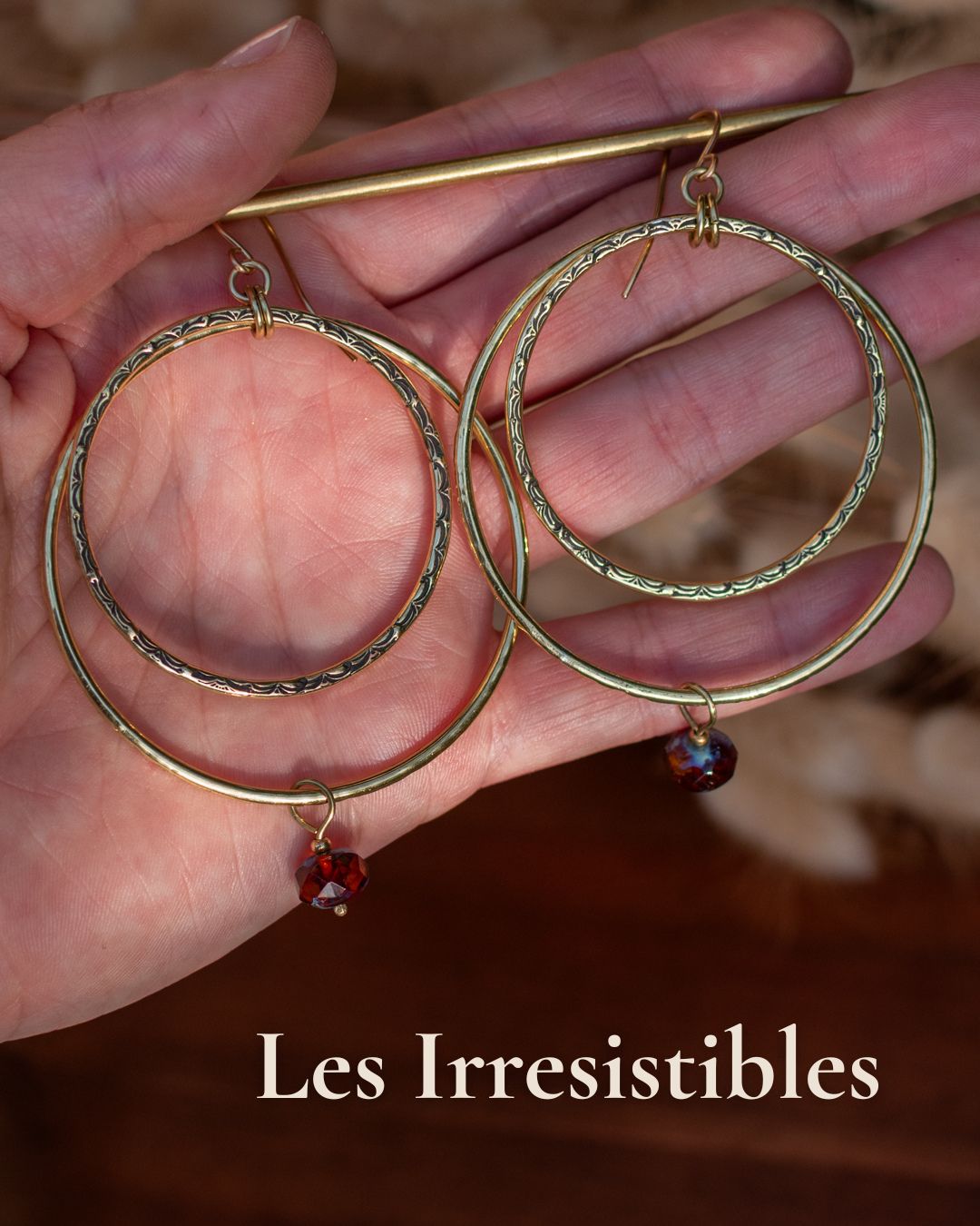 Les Irresistibles - Créoles doubles audacieuses