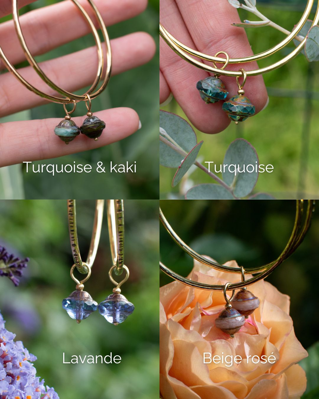 Charms "Saturne", interchangeables pour personnaliser les créoles (vendus par paire)