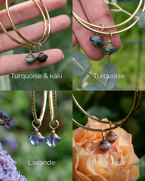 Charms "Saturne", interchangeables pour personnaliser les créoles (vendus par paire)