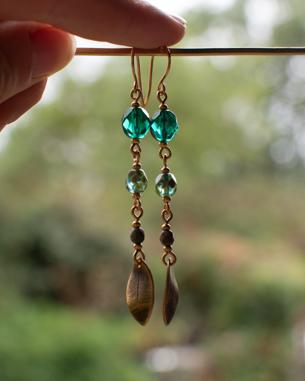Collection Sous la Canopée... 🍃 Les feuilles perlées en nuances de vert