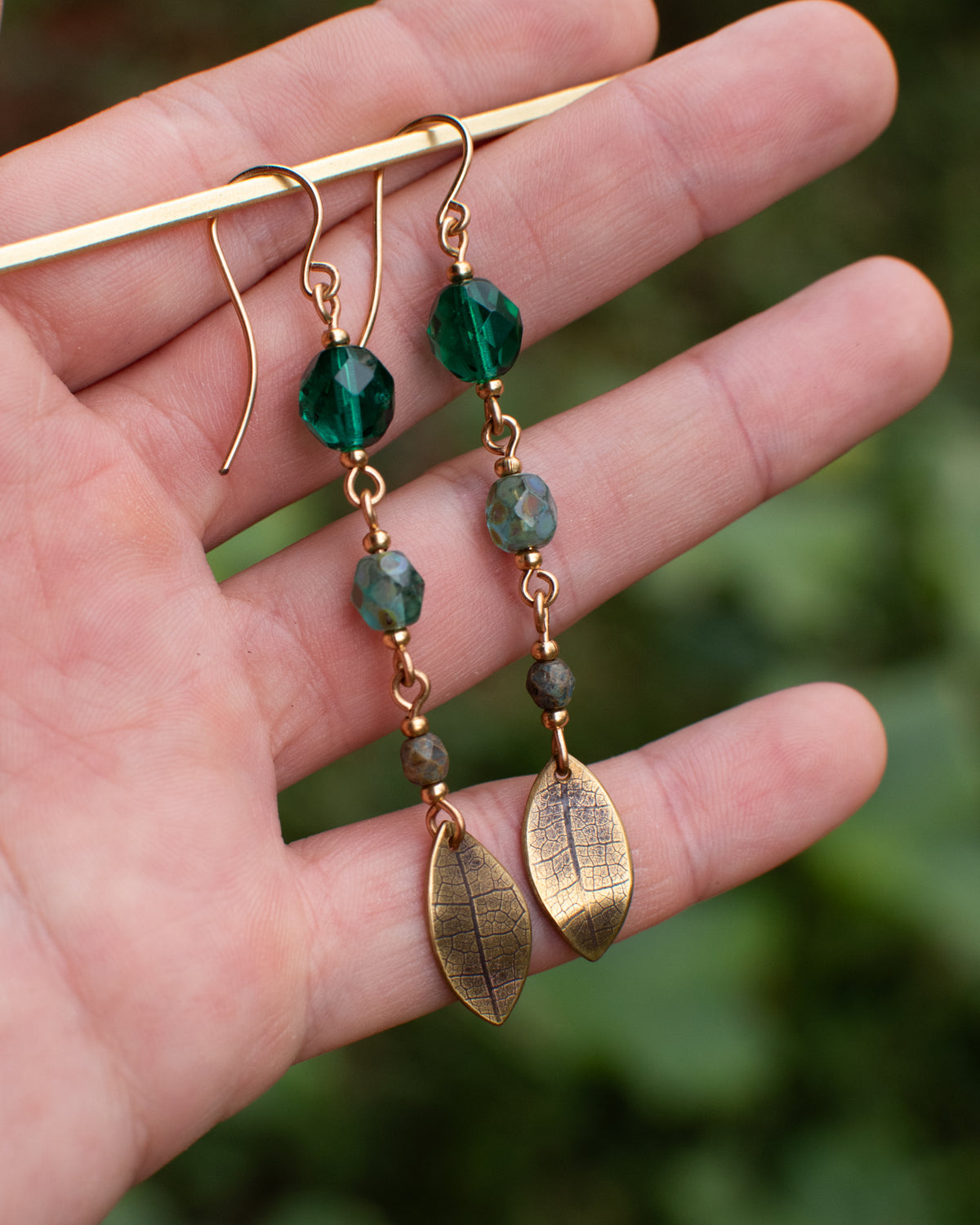 Collection Sous la Canopée... 🍃 Les feuilles perlées en nuances de vert
