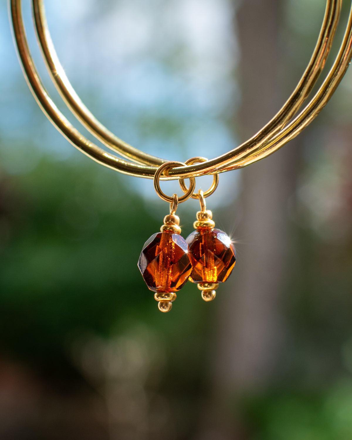 Charms pour personnaliser les créoles - couleur Topaze fumé