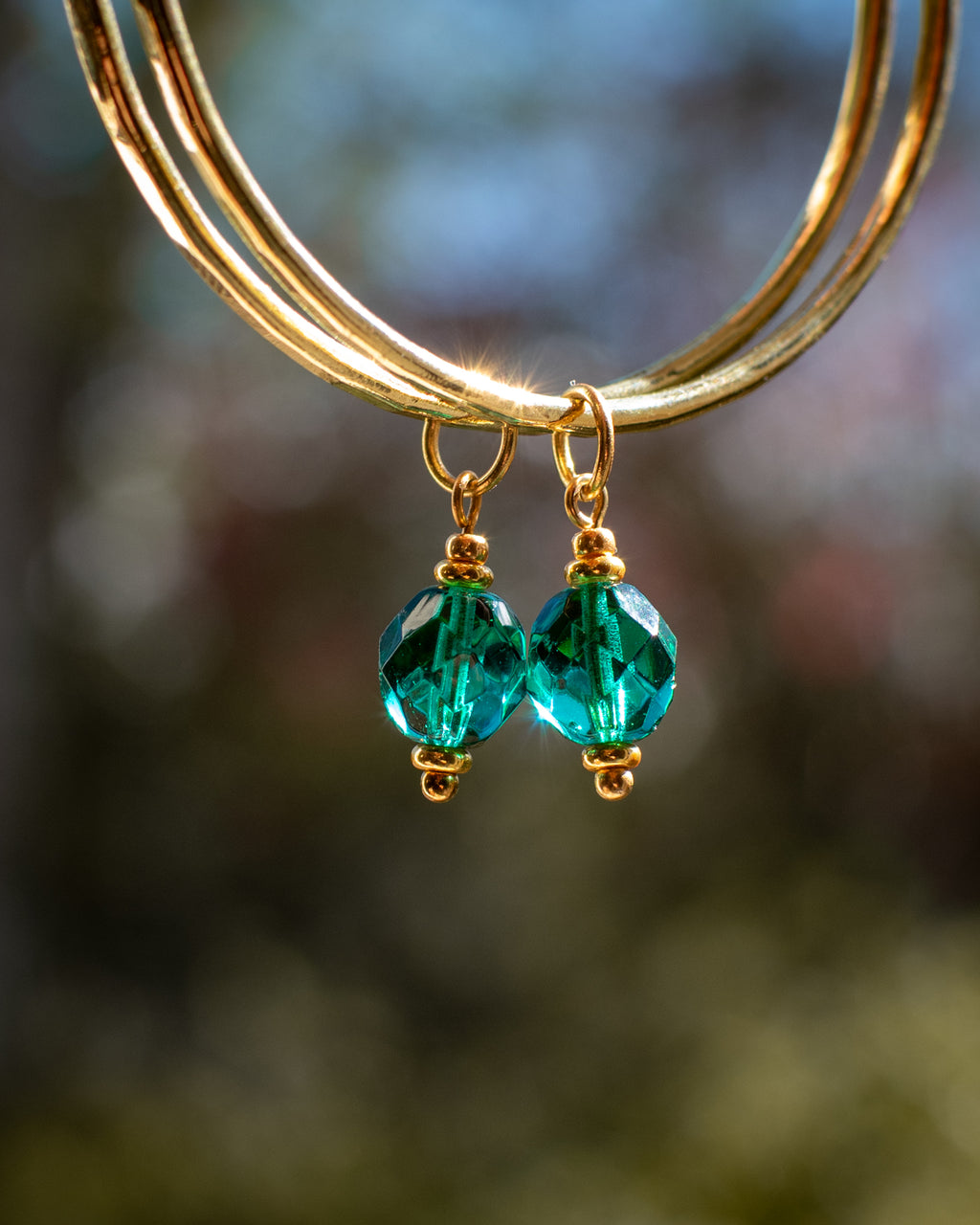 Charms pour personnaliser les créoles - couleur Vert émeraude