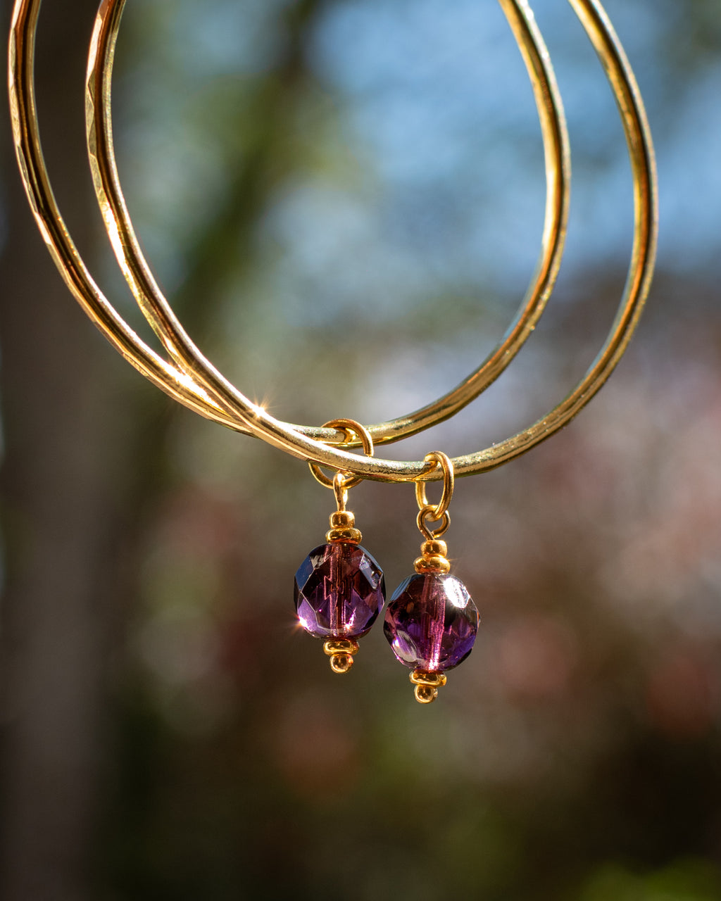 Charms pour personnaliser les créoles - couleur Améthyste