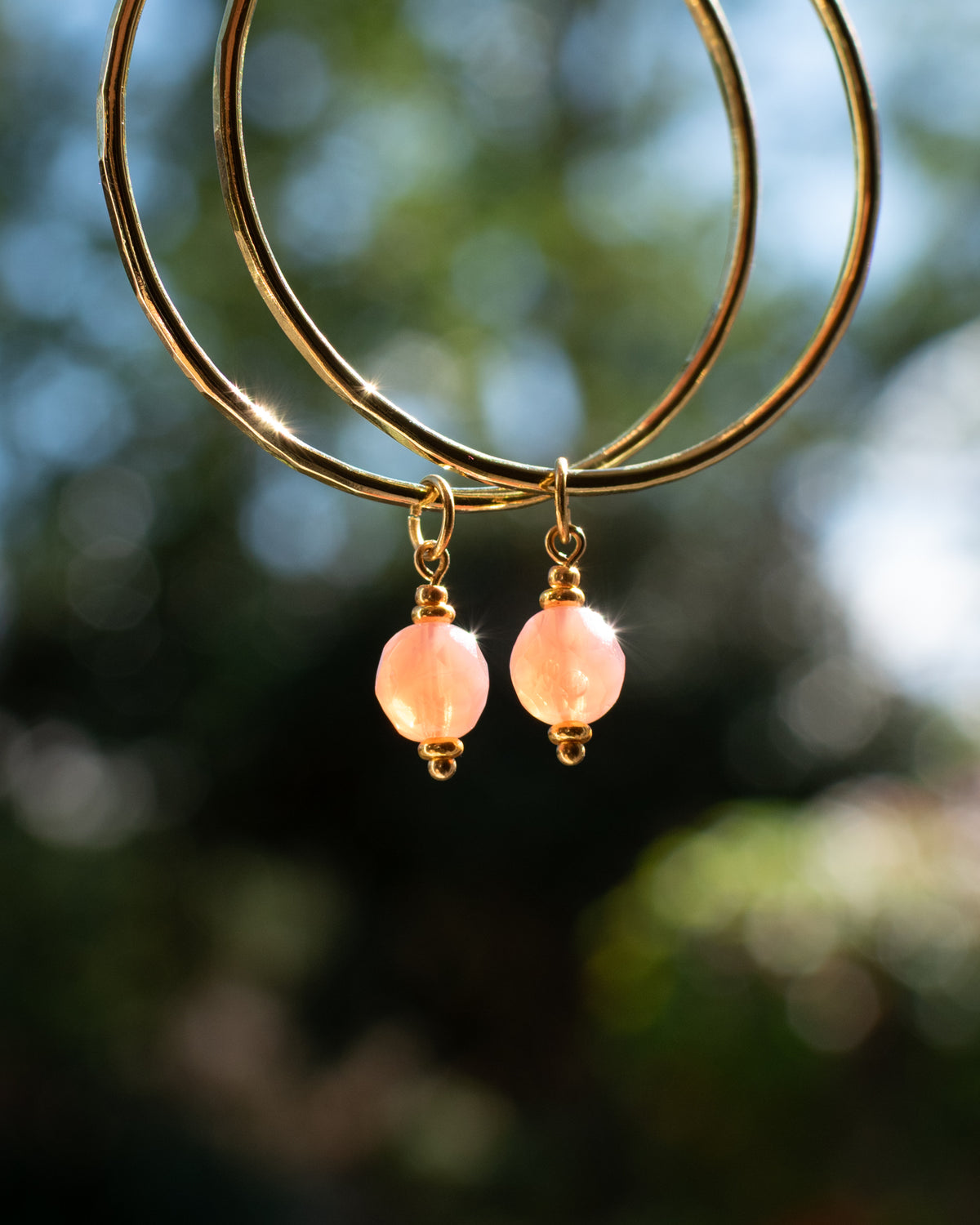 Charms pour personnaliser les créoles - couleur Rose opalin