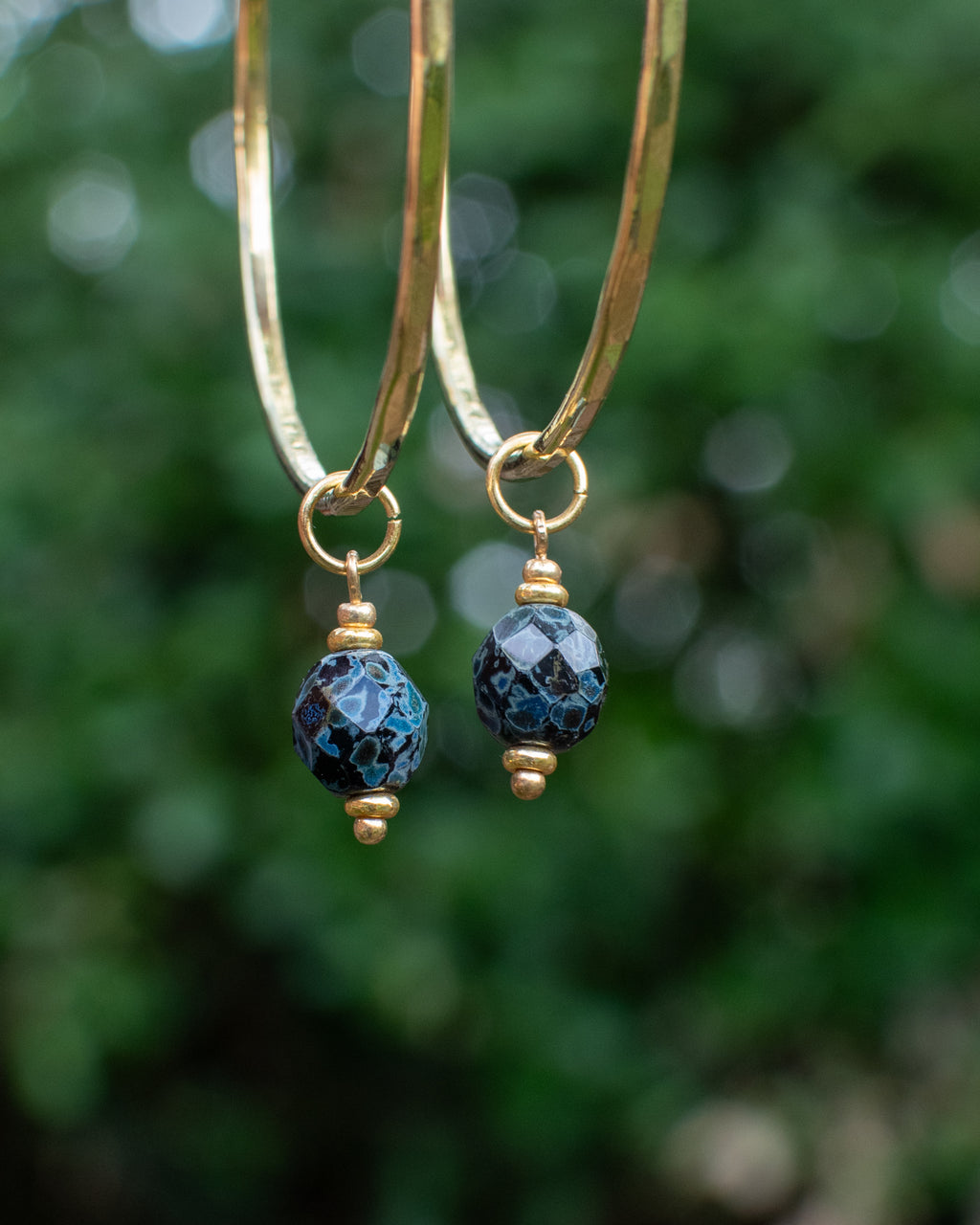 Charms pour personnaliser les créoles - couleur Noir bleuté