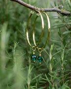 Charms pour personnaliser les créoles - couleur Vert émeraude