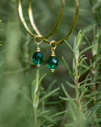 Charms pour personnaliser les créoles - couleur Vert émeraude