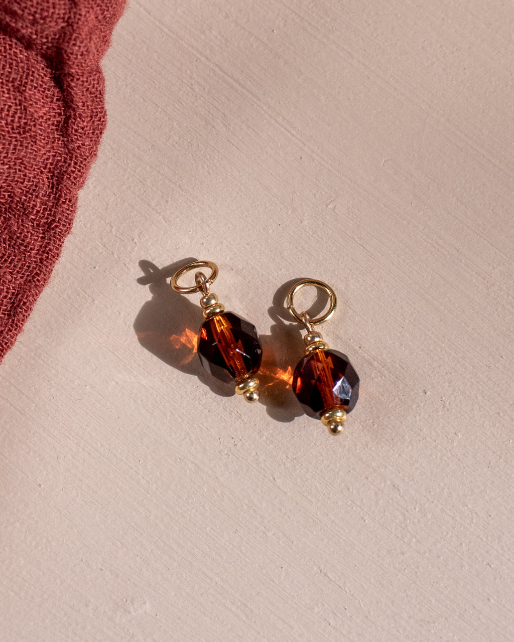 Charms pour personnaliser les créoles - couleur Topaze fumé