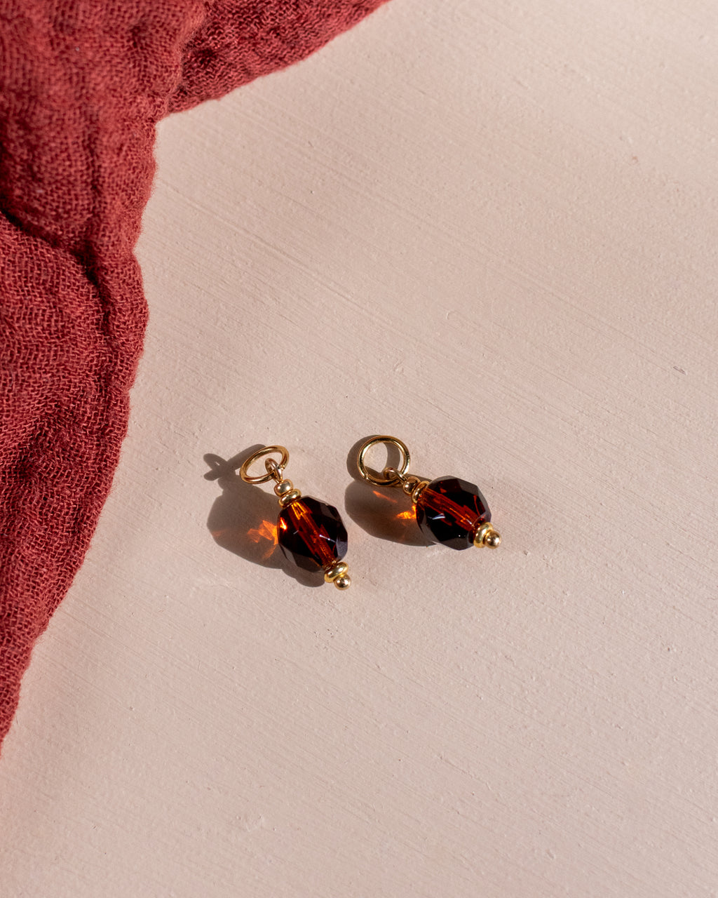 Charms pour personnaliser les créoles - couleur Topaze fumé