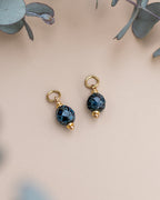 Charms pour personnaliser les créoles - couleur Noir bleuté