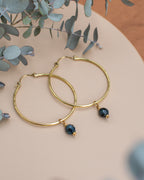 Charms pour personnaliser les créoles - couleur Noir bleuté