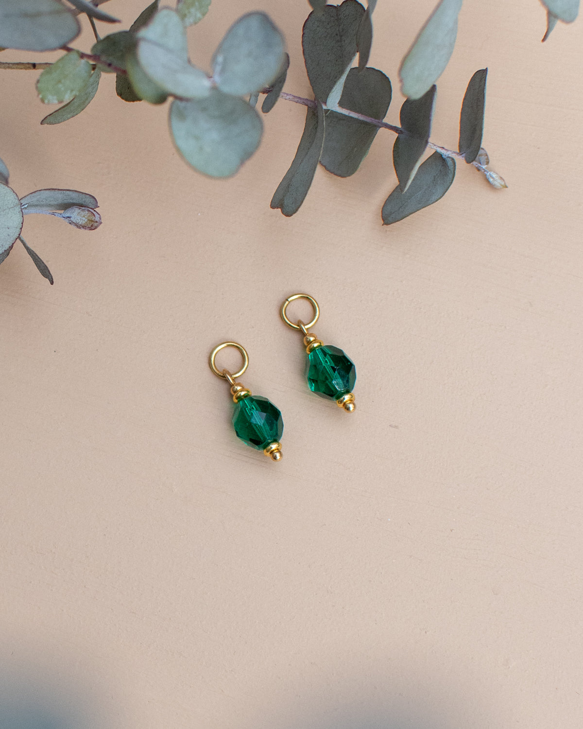 Charms pour personnaliser les créoles - couleur Vert émeraude