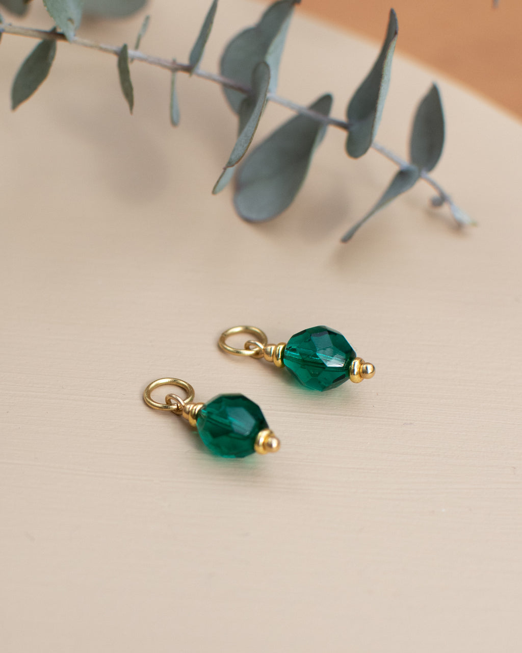 Charms pour personnaliser les créoles - couleur Vert émeraude