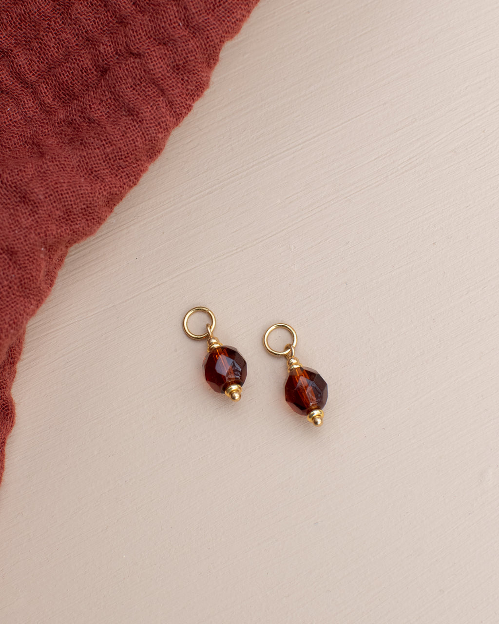 Charms pour personnaliser les créoles - couleur Topaze fumé