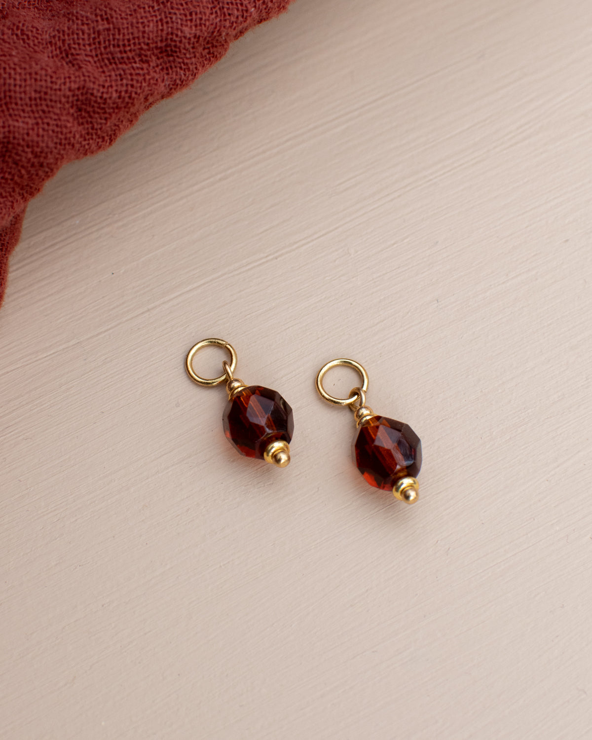 Charms pour personnaliser les créoles - couleur Topaze fumé