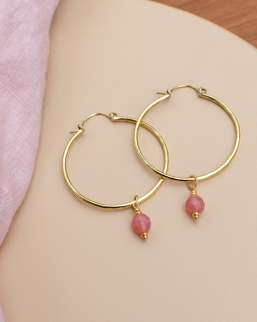 Charms pour personnaliser les créoles - couleur Rose opalin