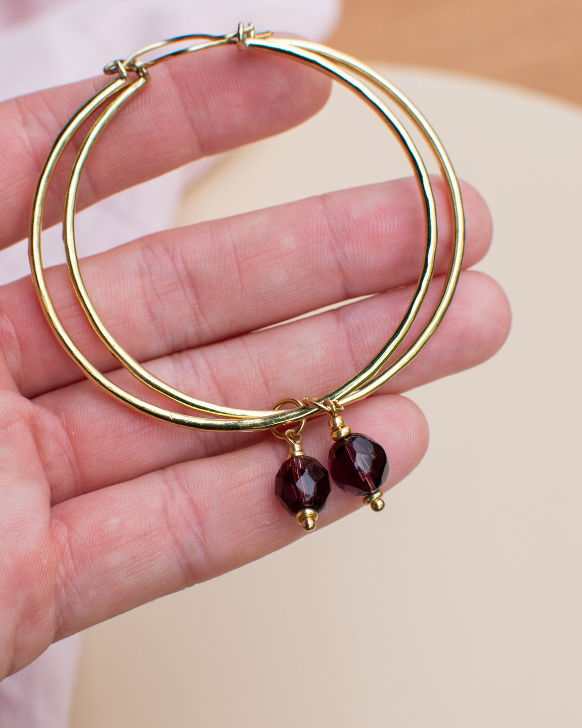 Charms pour personnaliser les créoles - couleur Améthyste