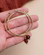 Charms pour personnaliser les créoles - couleur Topaze fumé