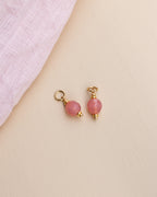 Charms pour personnaliser les créoles - couleur Rose opalin