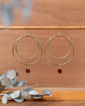 Les Irresistibles - motif "coucher de soleil", perles Topaze fumé
