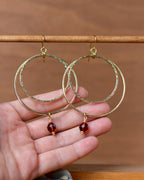Les Irresistibles - motif "coucher de soleil", perles Topaze fumé