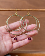 Les Irresistibles - motif "petites lunes", perles améthystes