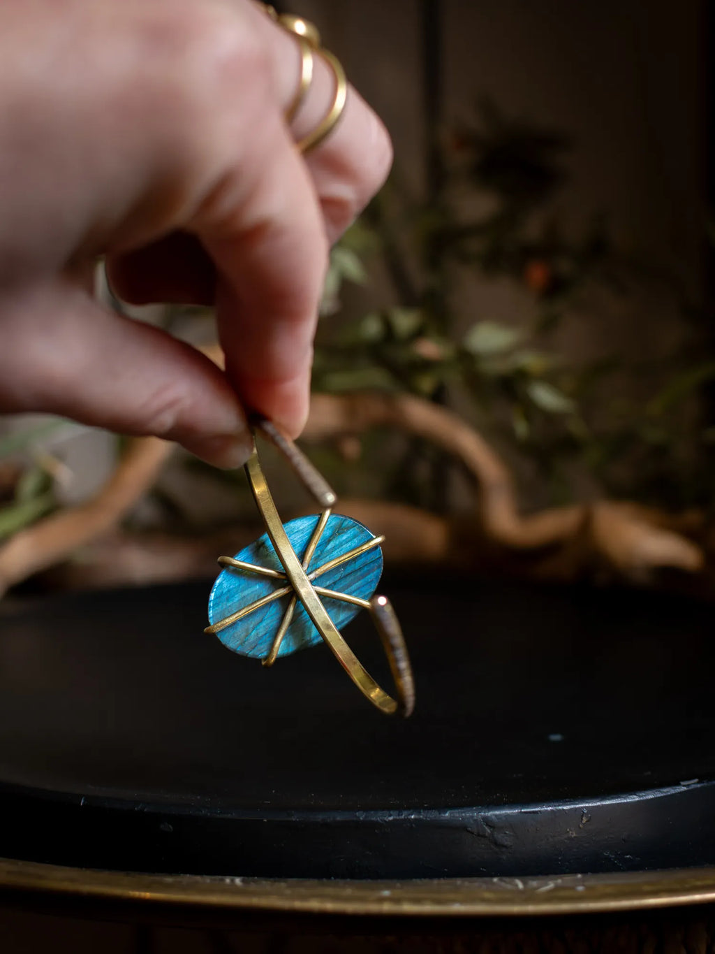 Bracelet griffe Labradorite