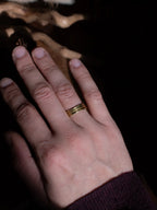 3 bagues empilables texturées en laiton