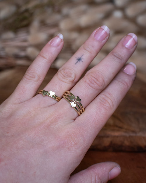 Bague Petit cœur en laiton