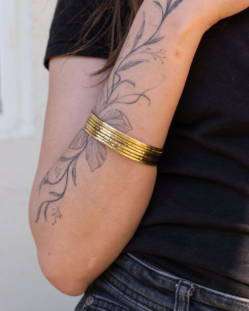 Bracelet jonc texturé - à l'unité