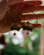 Créoles Orchidées Fucshia