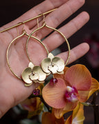Créoles Orchidées Fucshia