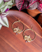 Créoles Orchidées Mauve-bleuté