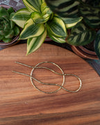 Barrette bohème en laiton, grand modèle ~ Motif coucher de soleil