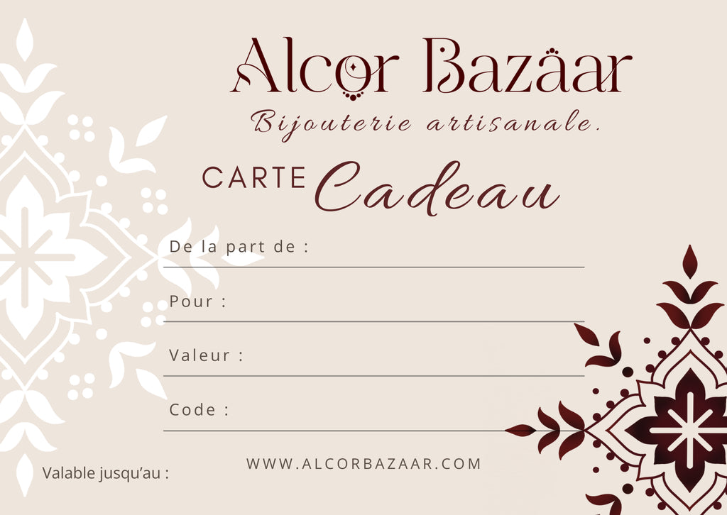 Carte-cadeau Alcor Bazaar