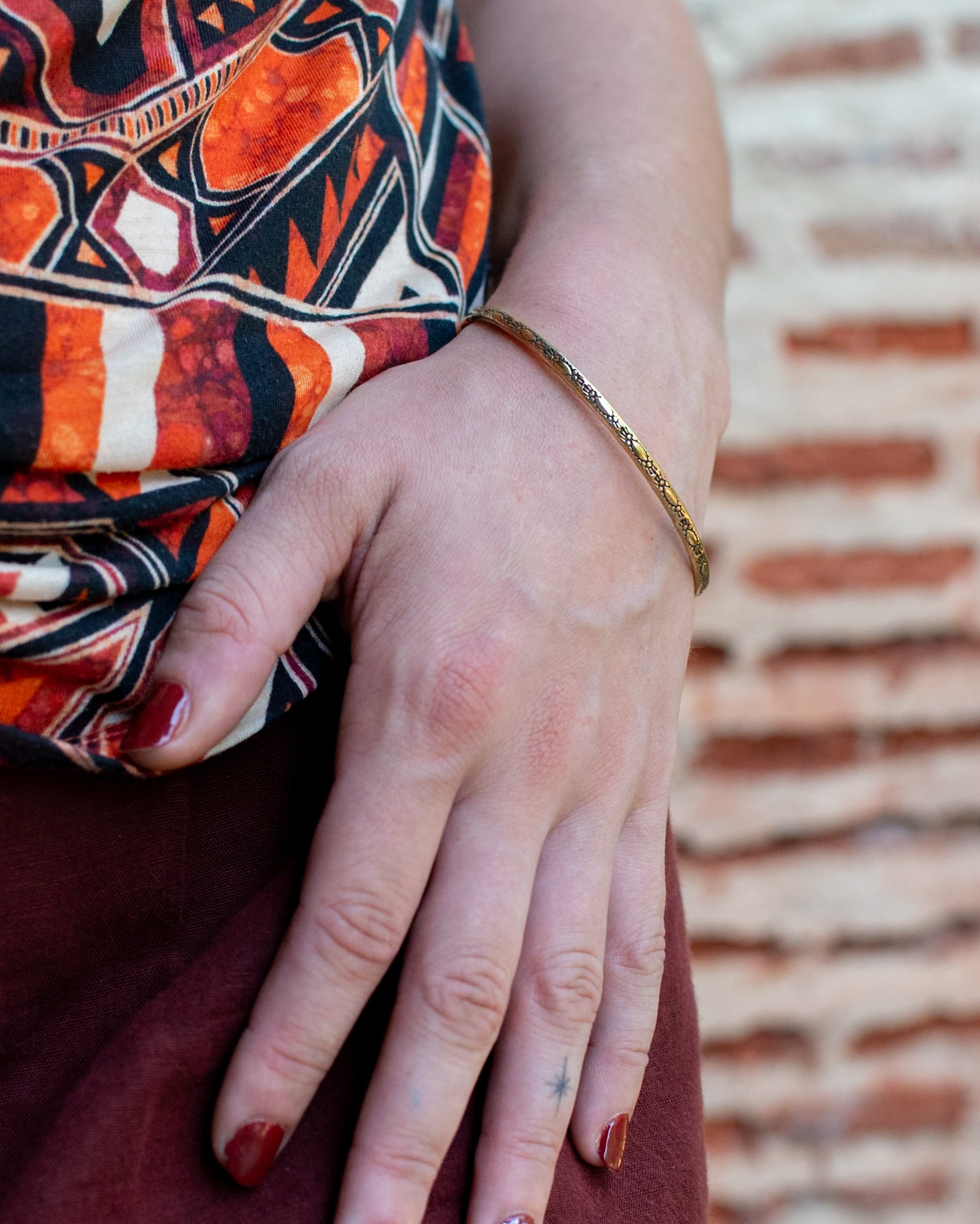Bracelet jonc poinçonné