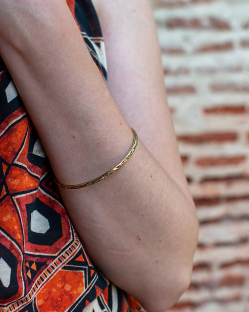 Bracelet jonc poinçonné