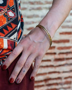 Bracelet jonc poinçonné