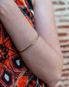 Bracelet jonc poinçonné motif Navajo