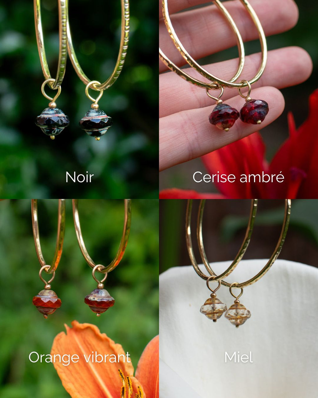 Charms "Saturne", interchangeables pour personnaliser les créoles (vendus par paire)
