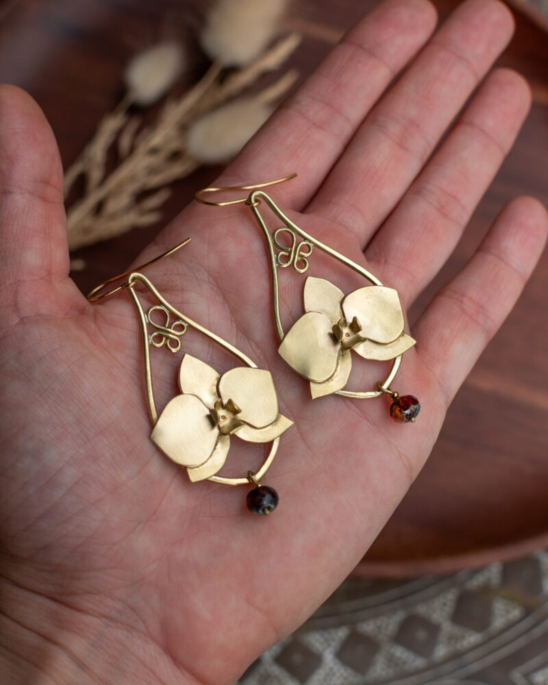 Boucles d'oreilles Orchidées - Collection Capsule, paire 2/4